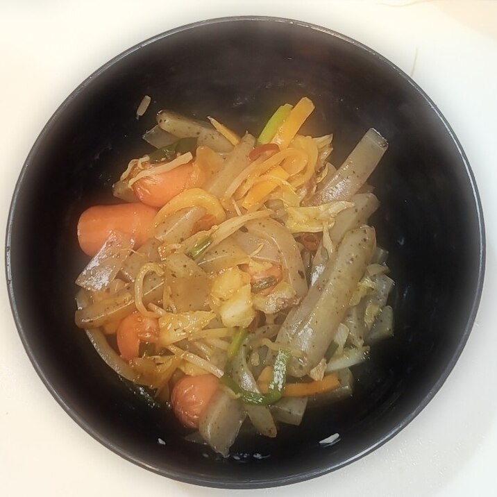 もやしの野菜ミックス炒め@
